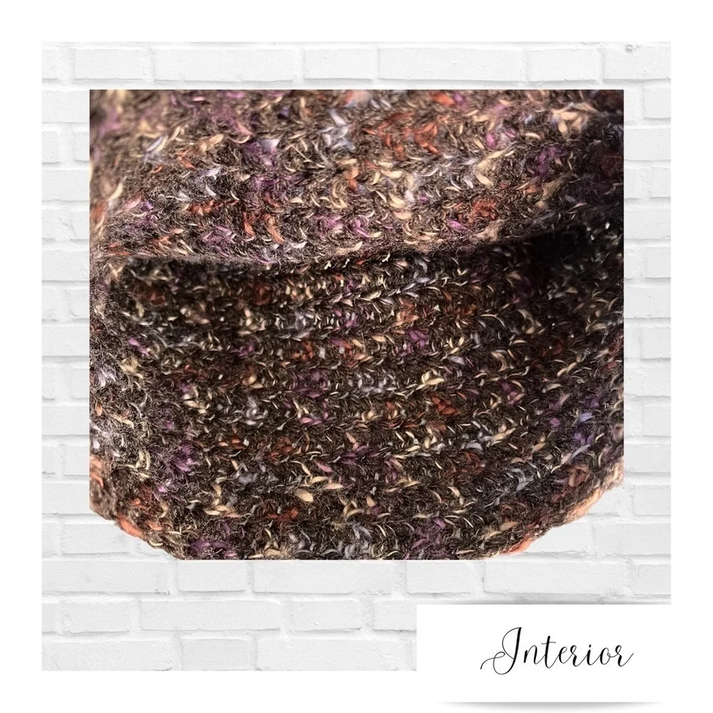 Hand Crocheted Beanie Hat Unisex Multi Color Gorpcore Scandi Girl Indie Sleaze